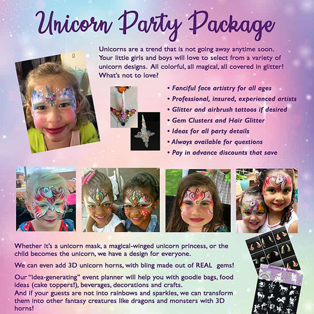 Unicorn Party Flyer